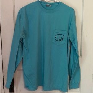 Ivory Ella Blue Long Sleeve Shirt